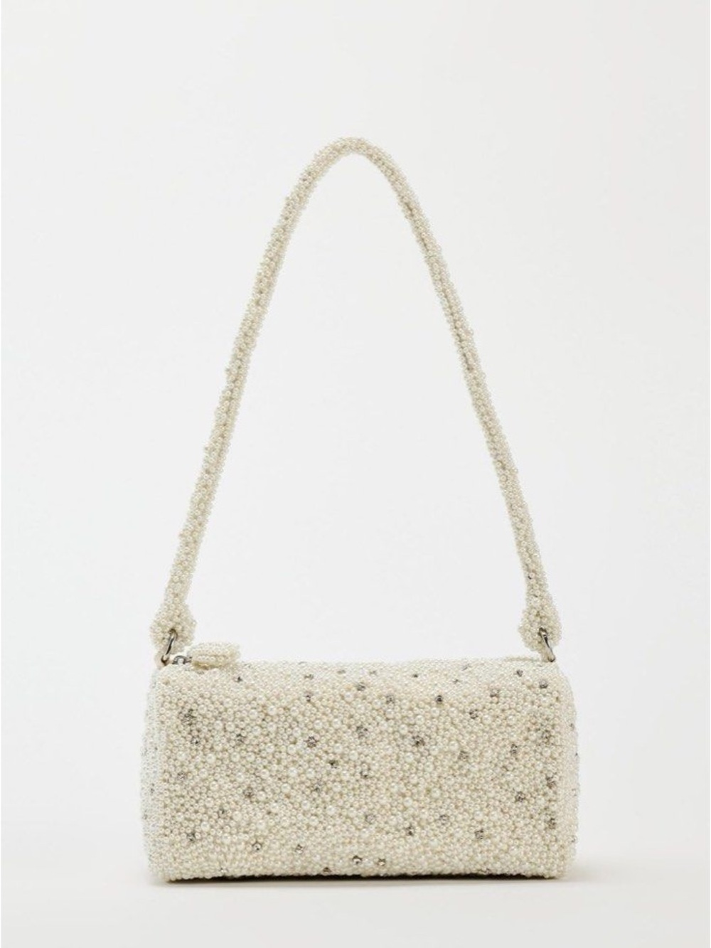 Zara Faux Pearl Mini Bowling Ba